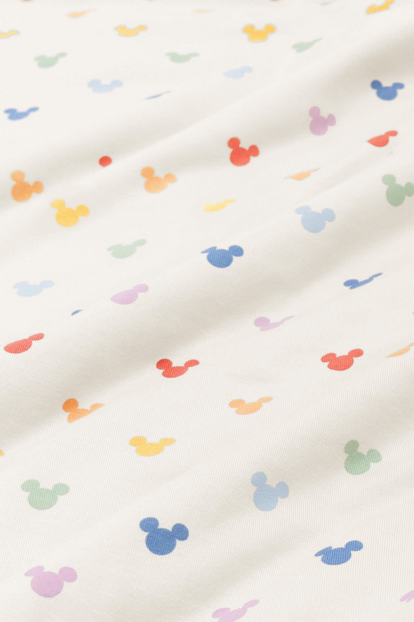 Toddler Biker Short Set in Pastel Mickey Mouse